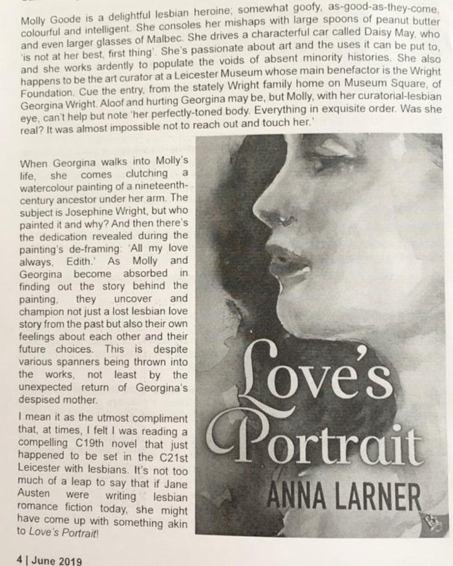 Lesbian Books Reviews - Love's Portrait - Kenric Magazine