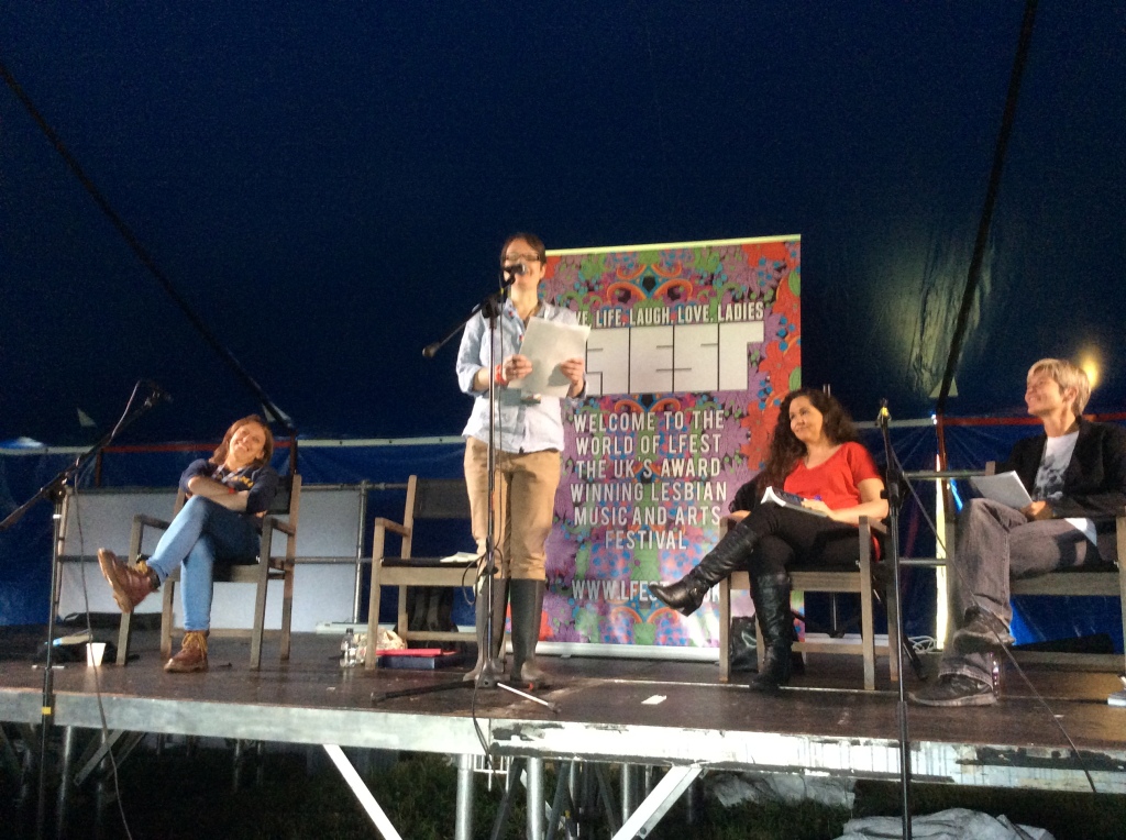 Lfest - Sapphic Fiction author Anna Larner reading from Hooper Street (with Rosie Wilby, Niamh Murphy and Sam Skybourne) Award Winning Lesbian Music and Arts Festival