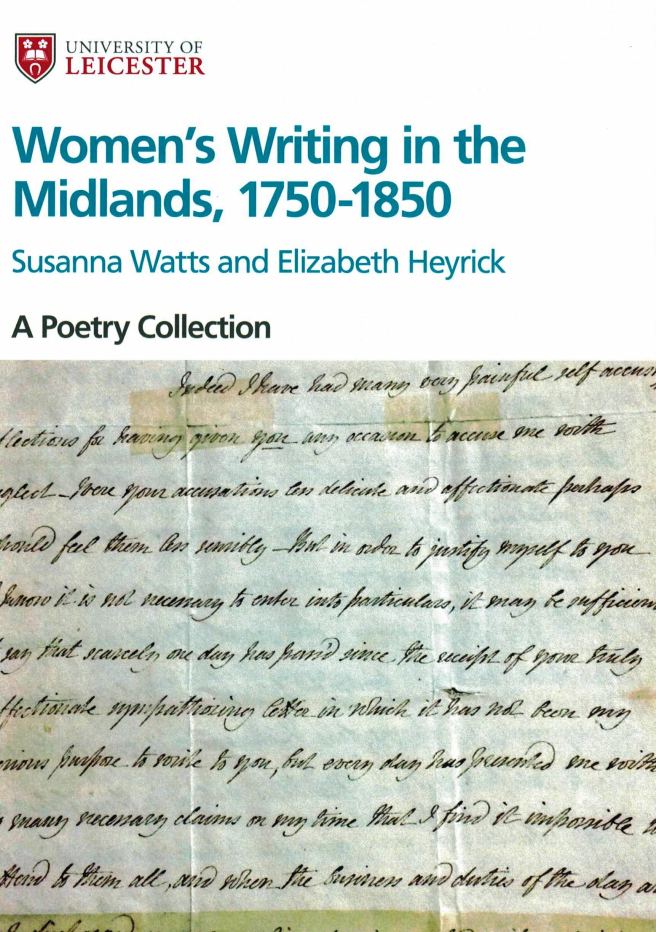 Epistolary Poem - Radical Women's Writing in the Midlands Poetry Collection Susanna Watts and Elizabeth Heyrick